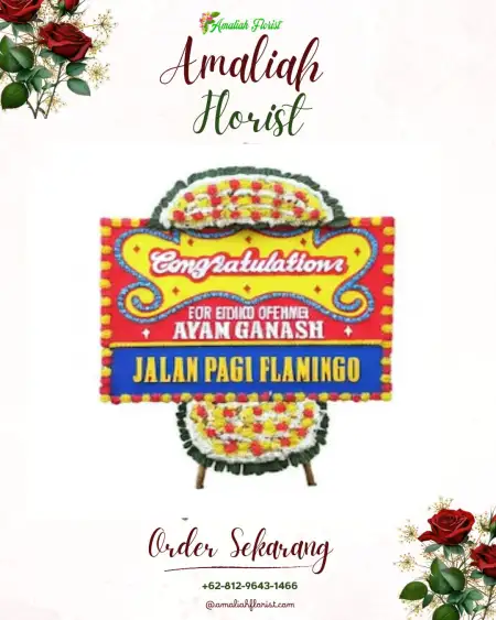 Sewa Papan Bunga Gamelia
